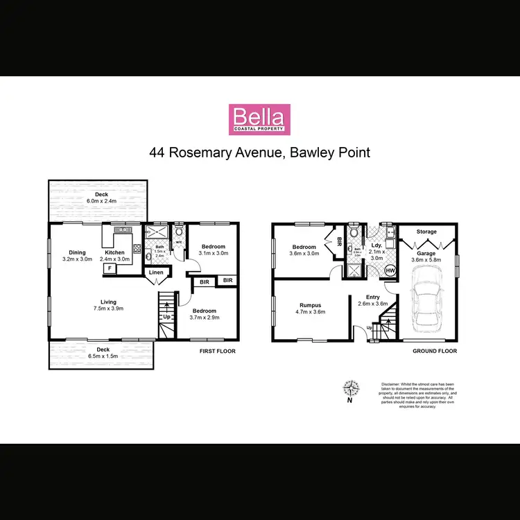 Floorplan of Homely house listing, 44 Rosemary Avenue, Bawley Point NSW 2539