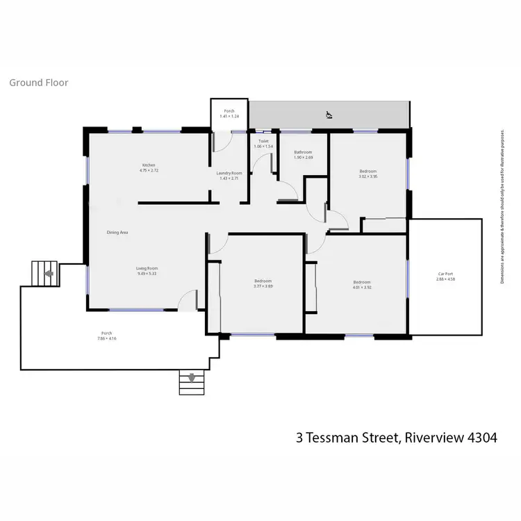 Floorplan of Homely house listing, 3 Tessman Street, Riverview QLD 4303
