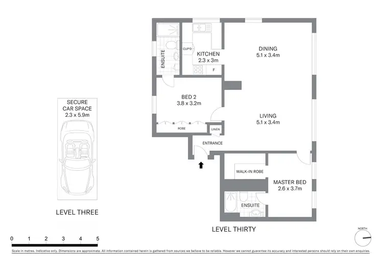 Floorplan of Homely apartment listing, 301/27 Park Street, Sydney NSW 2000