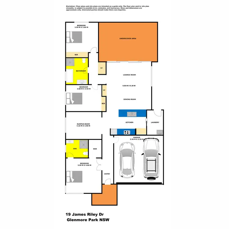 Floorplan of Homely house listing, 19 James Riley Drive, Glenmore Park NSW 2745