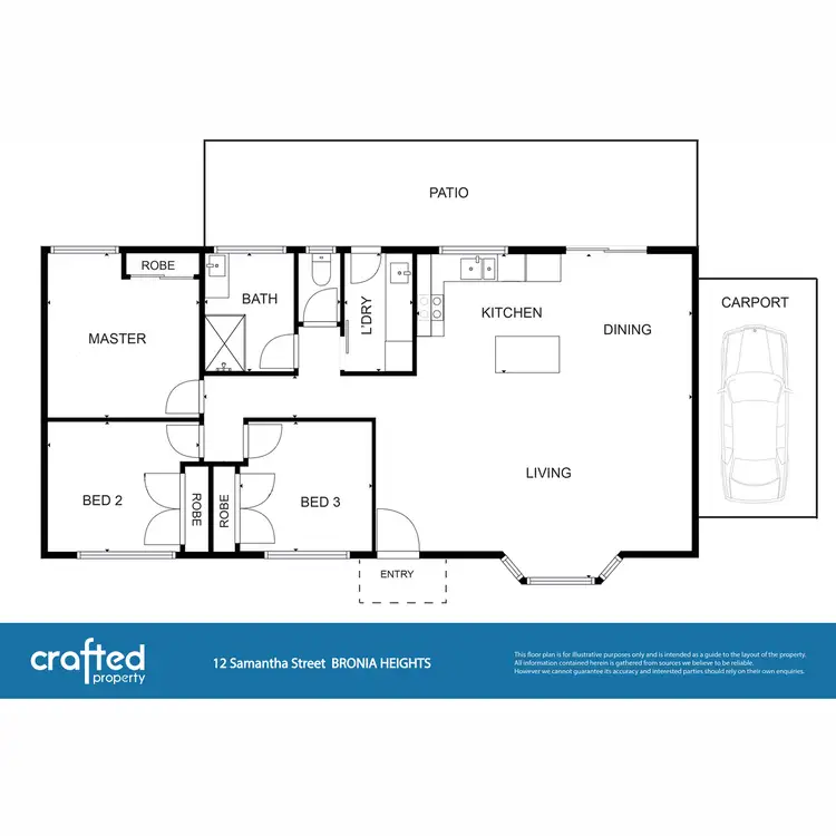 Floorplan of Homely house listing, 12 Samantha Street, Boronia Heights QLD 4124