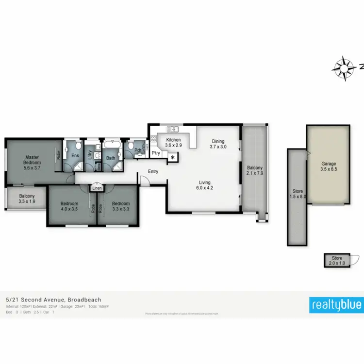 Floorplan of Homely apartment listing, 5/21 Second Ave Broadbeach, Broadbeach QLD 4218