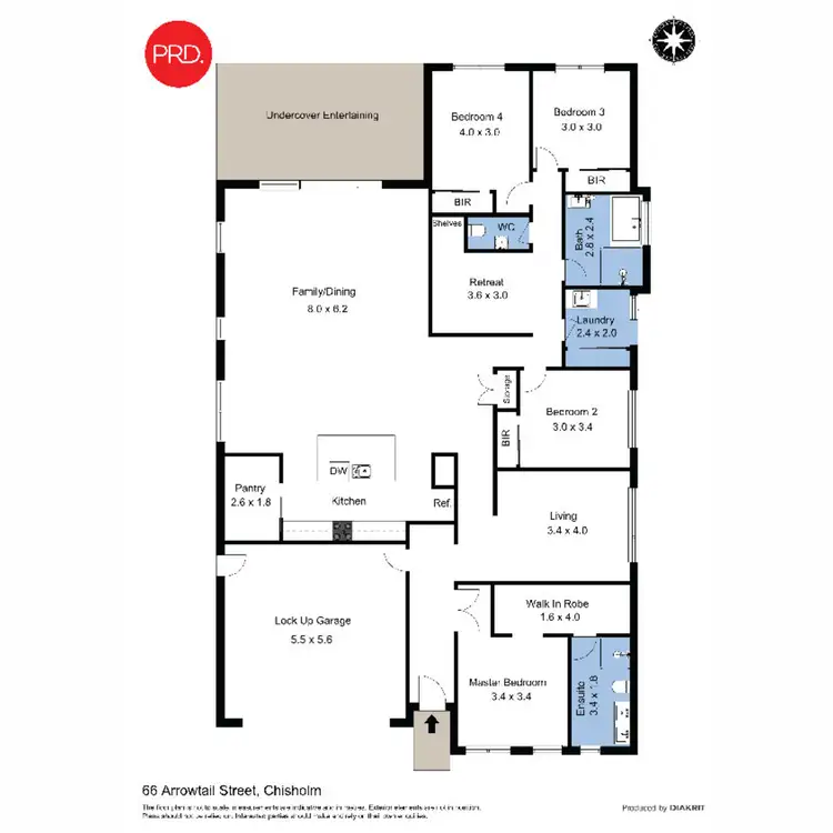 Floorplan of Homely house listing, 66 Arrowtail Street, Chisholm NSW 2322