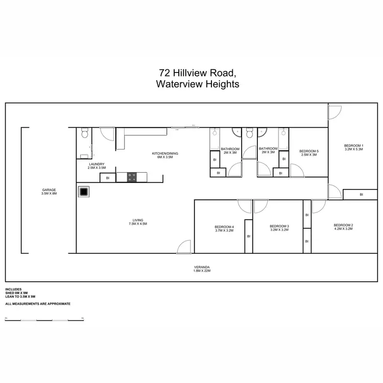 Floorplan of Homely rural property listing, 72 Hillview Drive, Waterview Heights NSW 2460