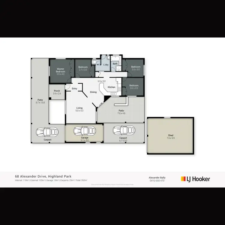 Floorplan of Homely house listing, 68 Alexander Drive, Highland Park QLD 4211