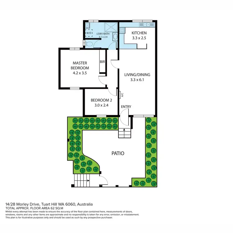 Floorplan of Homely unit listing, 28/14 Morley Drive, Tuart Hill WA 6060
