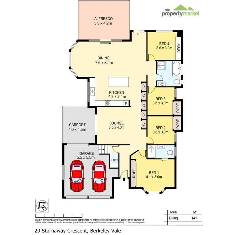 Floorplan of Homely house listing, 29 Stornaway Crescent, Berkeley Vale NSW 2261