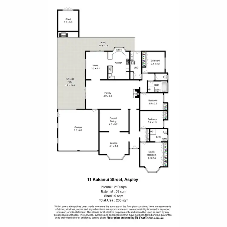 Floorplan of Homely house listing, 11 Kakanui Street, Aspley QLD 4034