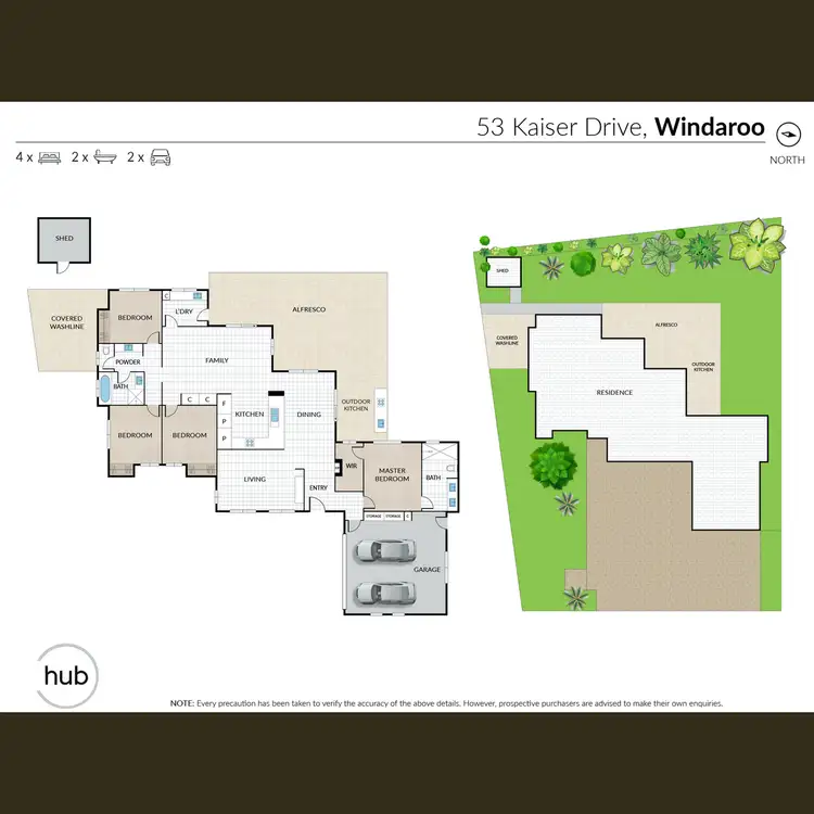 Floorplan of Homely house listing, 53 Kaiser Drive, Windaroo QLD 4207