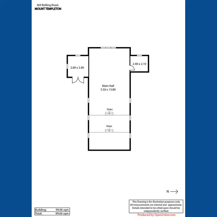 Floorplan of Homely other listing, 369 Belling Road, Mount Templeton SA 5461