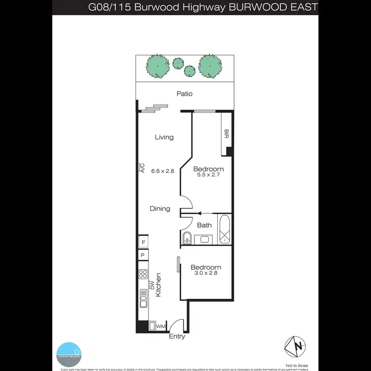 Floorplan of Homely apartment listing, G08/115-117 Burwood Highway, Burwood East VIC 3151