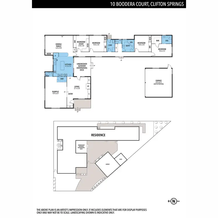 Floorplan of Homely house listing, 10 Boodera Court, Clifton Springs VIC 3222