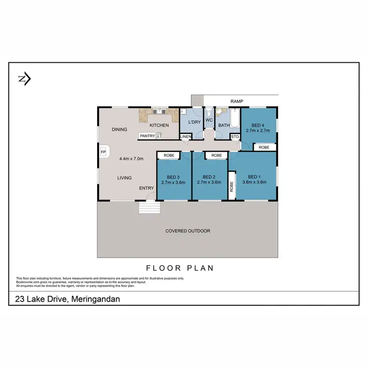 Floorplan of Homely house listing, 23 Lake Drive, Meringandan QLD 4352
