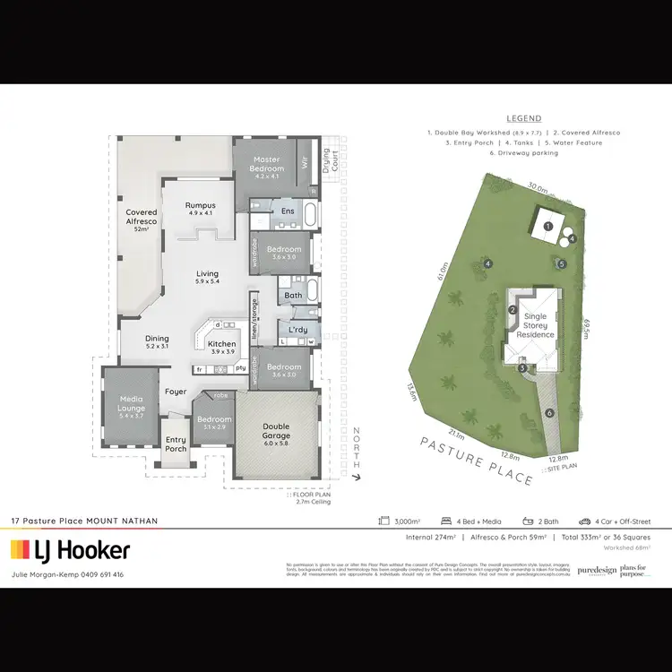 Floorplan of Homely house listing, 17 Pasture Place, Mount Nathan QLD 4211