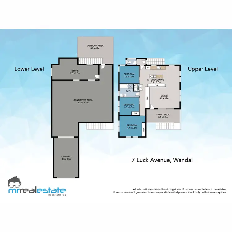 Floorplan of Homely house listing, 7 Luck Avenue, Wandal QLD 4700