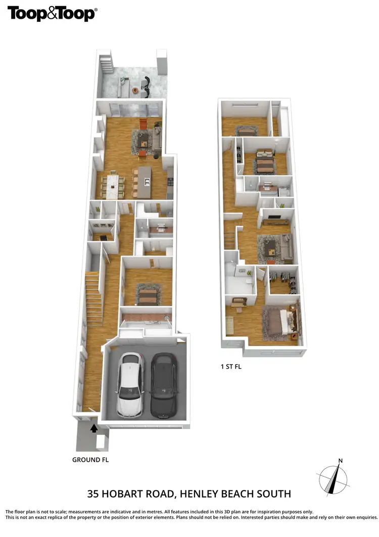 Floorplan of Homely house listing, 35 Hobart Road, Henley Beach South SA 5022