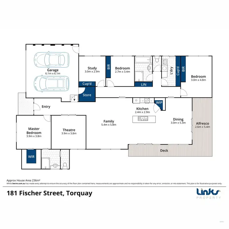 Floorplan of Homely house listing, 181 Fischer Street, Torquay VIC 3228