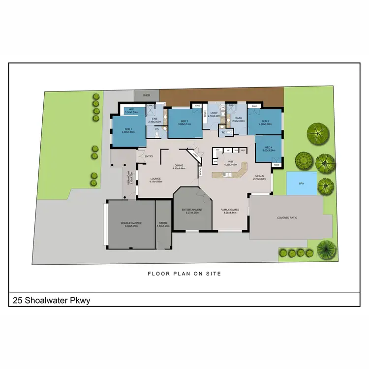 Floorplan of Homely house listing, 25 Shoalwater Parkway, Iluka WA 6028