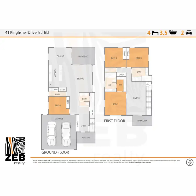 Floorplan of Homely house listing, 41 Kingfisher Drive, Bli Bli QLD 4560