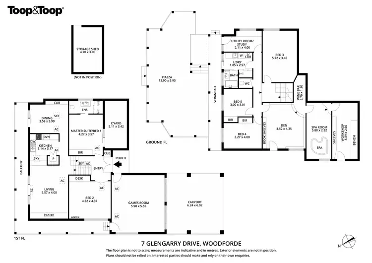 Floorplan of Homely house listing, 7 Glengarry Drive, Woodforde SA 5072