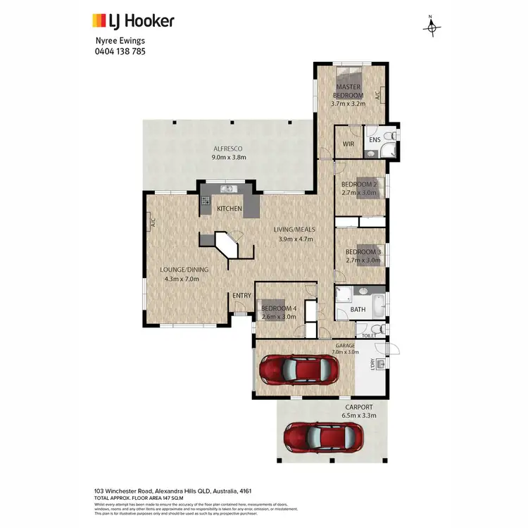 Floorplan of Homely house listing, 103 Winchester Road, Alexandra Hills QLD 4161