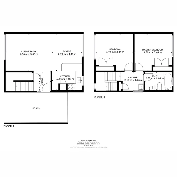 Floorplan of Homely unit listing, 25/4 Clifford Court, Howrah TAS 7018