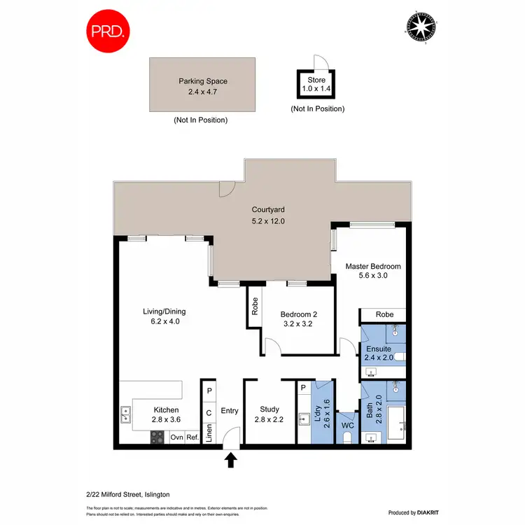 Floorplan of Homely unit listing, 2/22 Milford Street, Islington NSW 2296