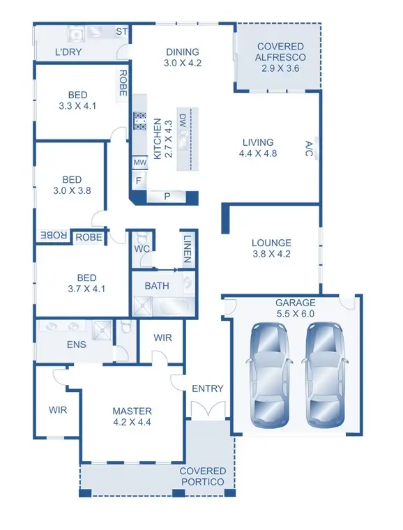 Floorplan of Homely house listing, 25 Mathieson Place, Lara VIC 3212
