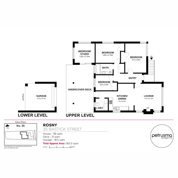 Floorplan of Homely house listing, 35 Bastick Street, Rosny TAS 7018
