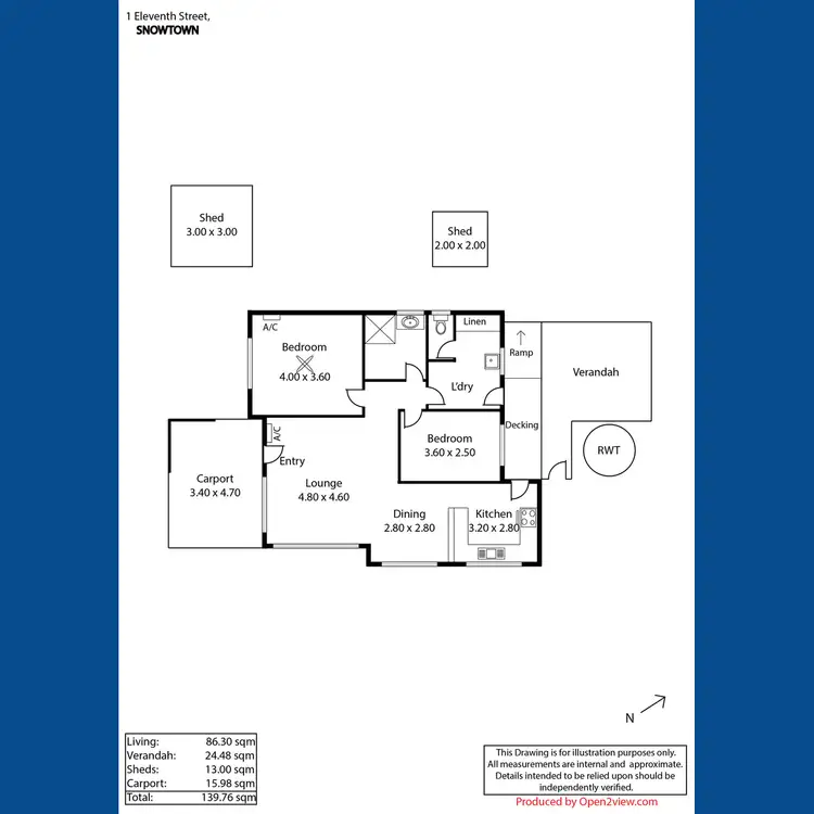 Floorplan of Homely house listing, 1 Eleventh Street, Snowtown SA 5520
