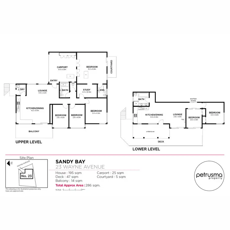 Floorplan of Homely house listing, 23 Wayne Avenue, Sandy Bay TAS 7005