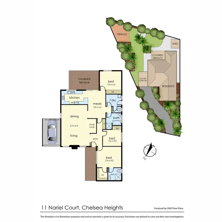 Floorplan of Homely house listing, 11 Nariel Court, Chelsea Heights VIC 3196