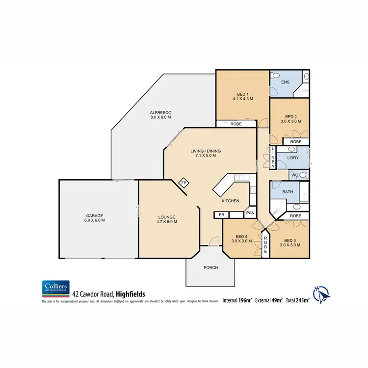 Floorplan of Homely house listing, 42 Cawdor Road, Highfields QLD 4352