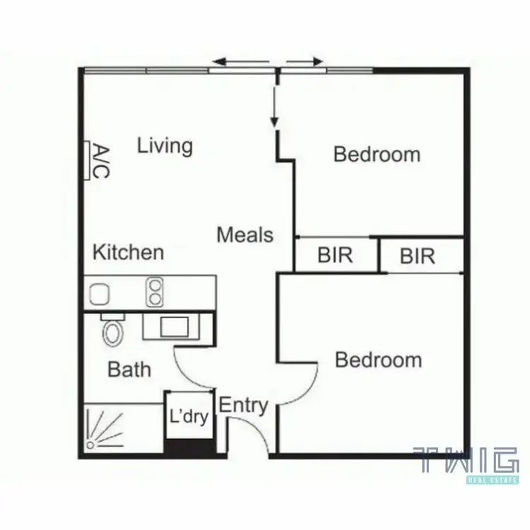 Floorplan of Homely apartment listing, 2406/31 A'Beckett Street, Melbourne VIC 3000