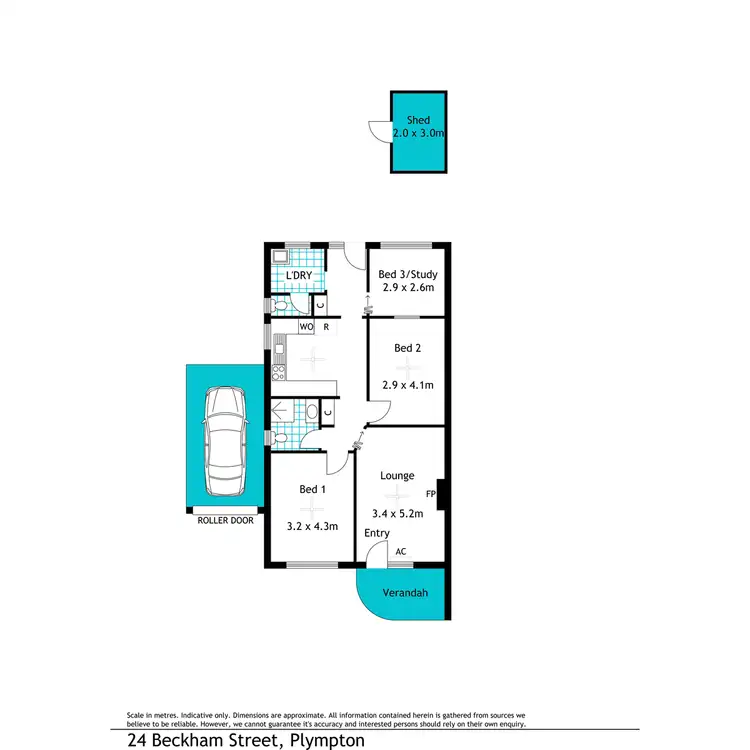 Floorplan of Homely house listing, 24 Beckman Street, Plympton SA 5038