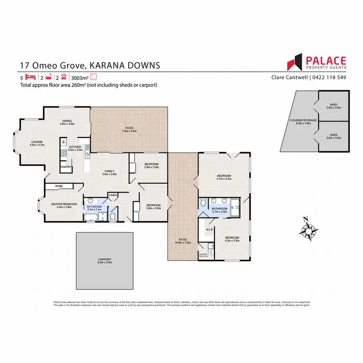 Floorplan of Homely house listing, 17 Omeo Grove, Karana Downs QLD 4306