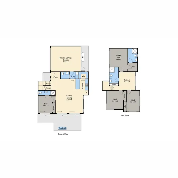 Floorplan of Homely townhouse listing, 3/19 Dromana Parade, Safety Beach VIC 3936