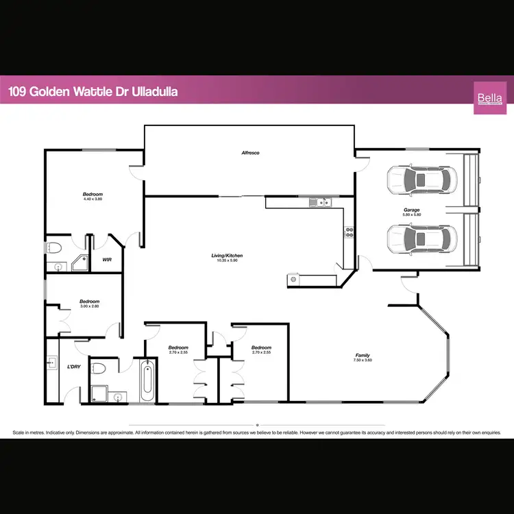Floorplan of Homely house listing, 109 Golden Wattle Drive, Ulladulla NSW 2539