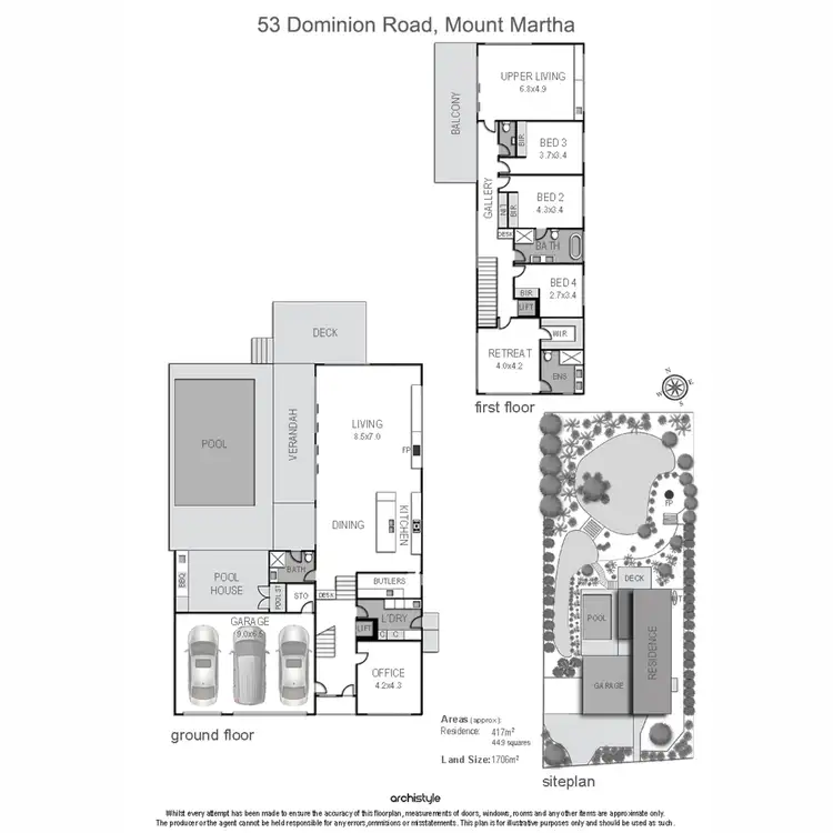 Floorplan of Homely house listing, 53 Dominion Road, Mount Martha VIC 3934