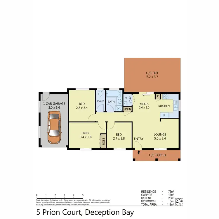Floorplan of Homely house listing, 5 Prion Court, Deception Bay QLD 4508