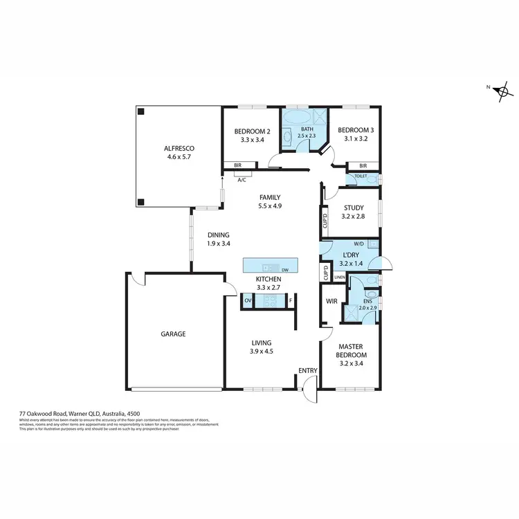 Floorplan of Homely house listing, 77 Oakwood Road, Warner QLD 4500