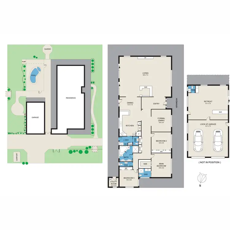 Floorplan of Homely rural property listing, 120 Wine Country Drive, Nulkaba NSW 2325