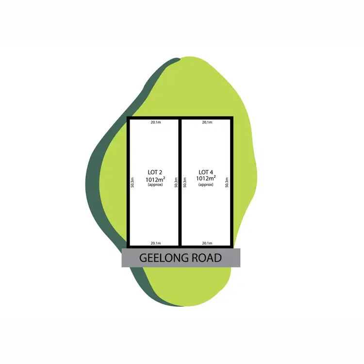 Floorplan of Homely land listing, 2-4 Geelong Road, Torquay VIC 3228