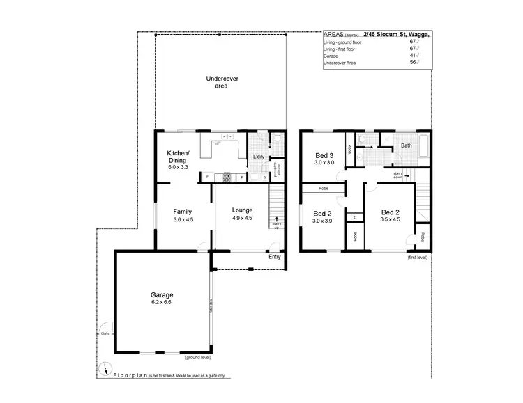 Floorplan of Homely house listing, 2/46 Slocum Street, Wagga Wagga NSW 2650