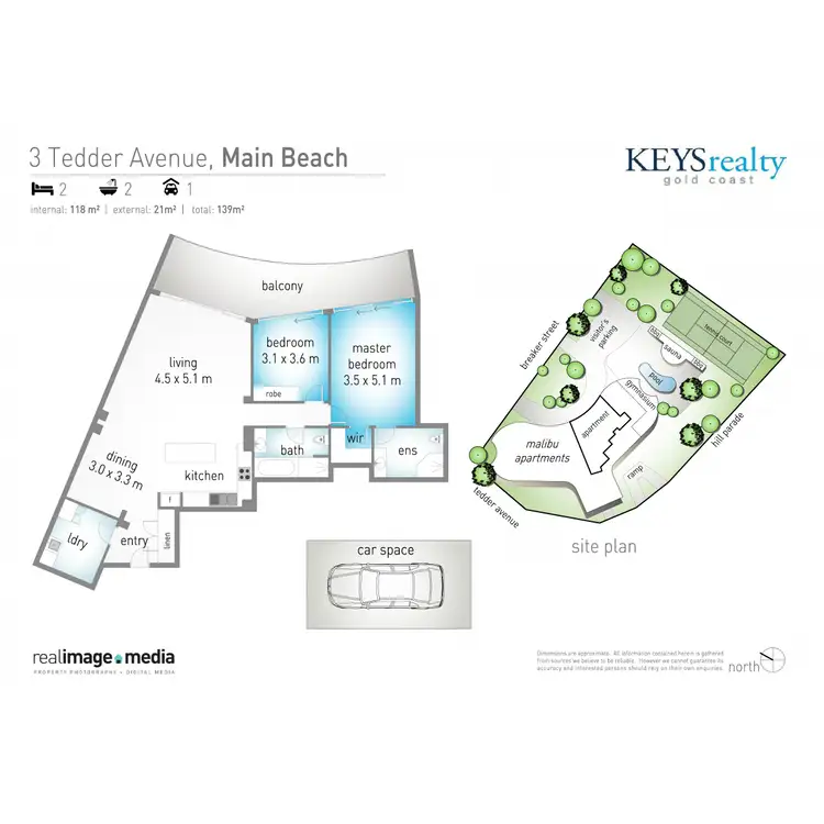 Floorplan of Homely apartment listing, 17/3 Tedder Avenue, Main Beach QLD 4217