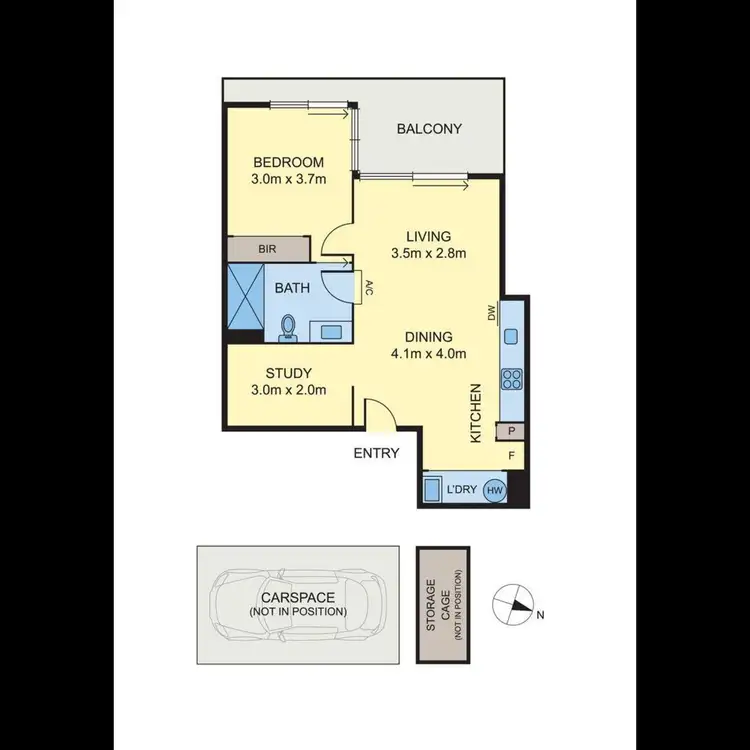 Floorplan of Homely apartment listing, 107/8 Breavington Way, Northcote VIC 3070
