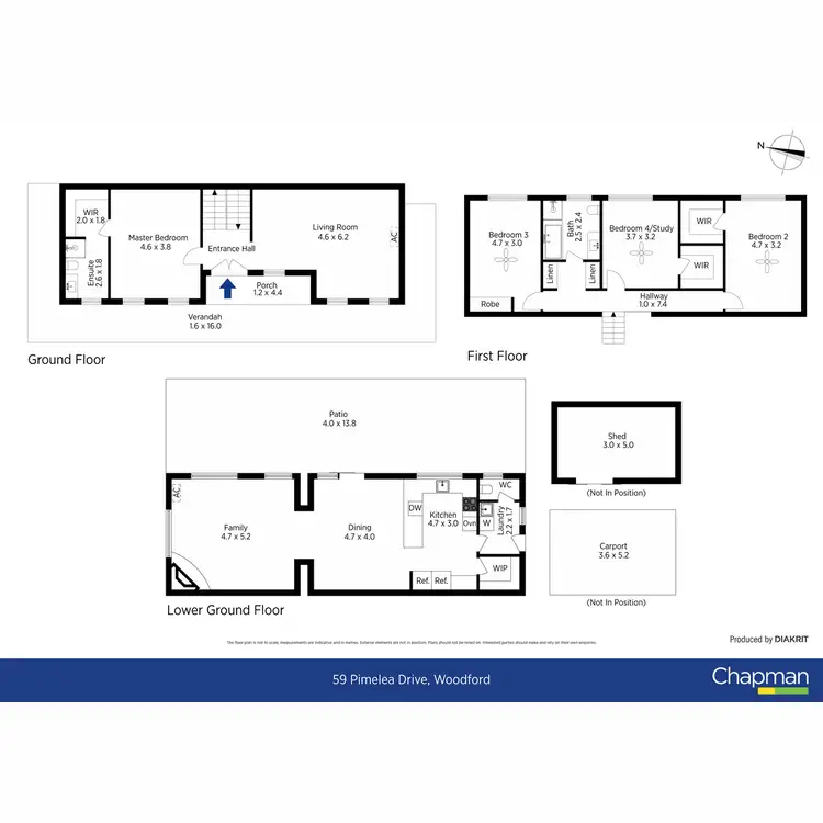 Floorplan of Homely house listing, 59 Pimelea Drive, Woodford NSW 2778