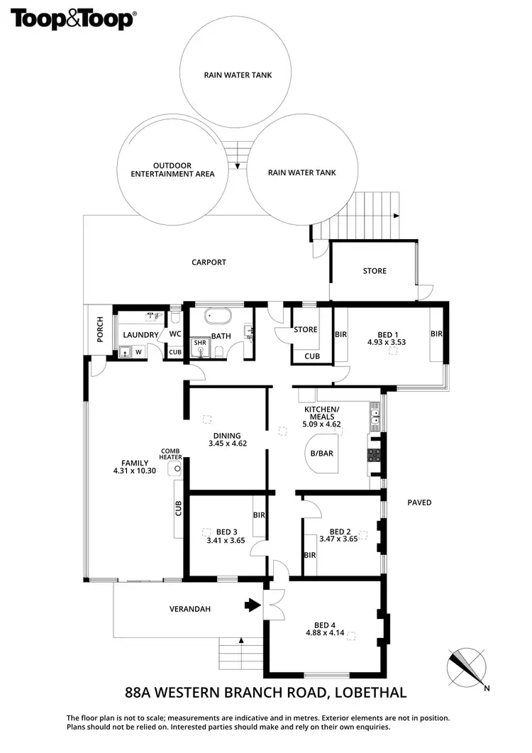 Floorplan of Homely house listing, 88a Western Branch Road, Lobethal SA 5241