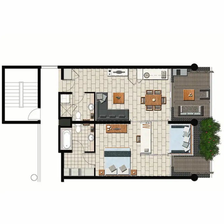 Floorplan of Homely apartment listing, 4406/2-22 Veivers Road, Palm Cove QLD 4879