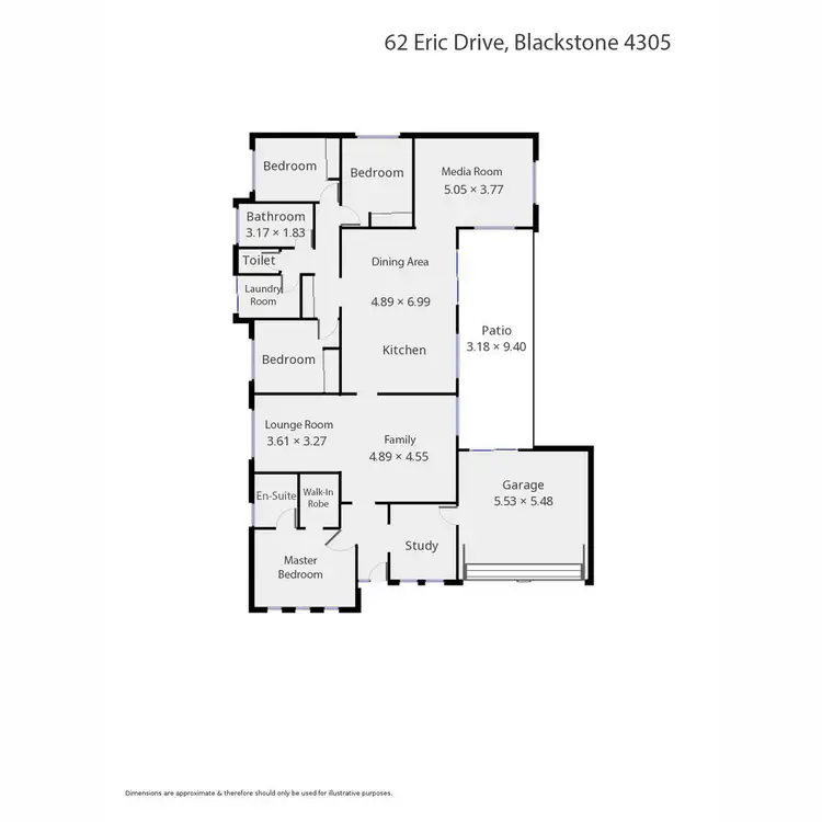 Floorplan of Homely house listing, 62 Eric Drive, Blackstone QLD 4304